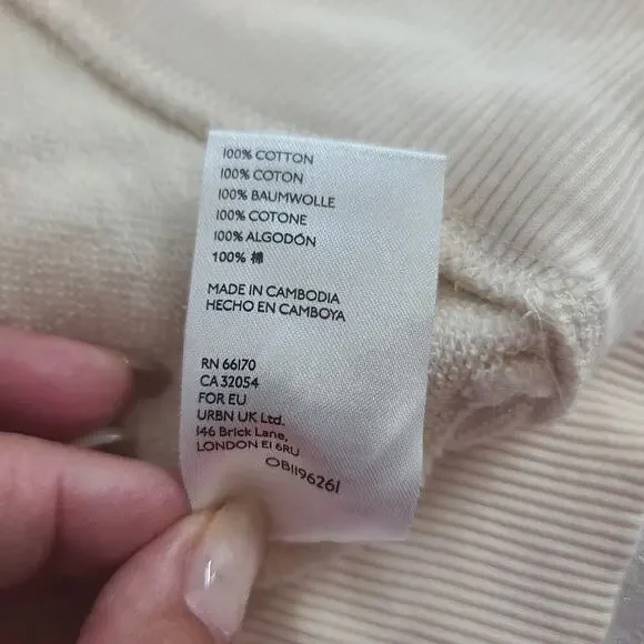 Anthropologie Pilcro and the Letterpress Dona Tunic ladies sweater Ivory Size XS - Picture 10 of 12